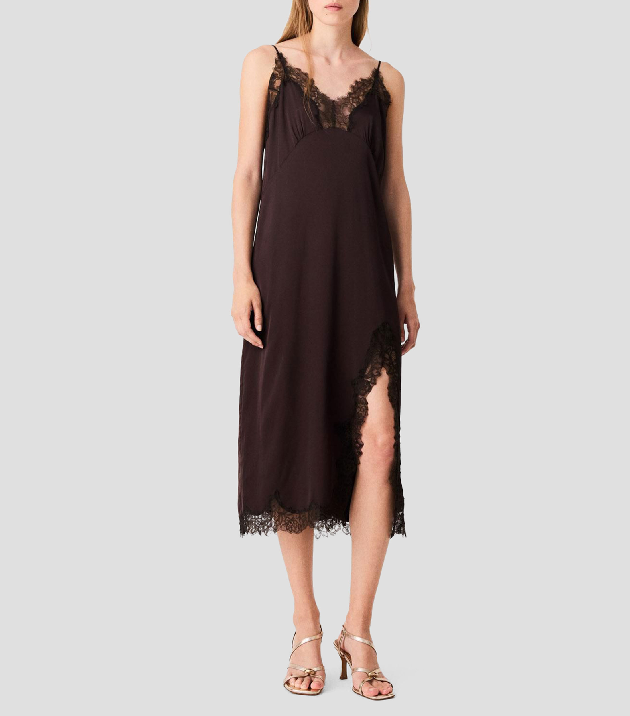 Vestido midi Riotela liso Mujer